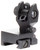 Aim Sports MT201 AR Low Profile Rear Flip Up Sight  Black Anodized Low Profile for AR-15