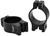 Warne V420M Rimfire Rings Vapor Matte Black Aluminum 1" Tube Low Vertical Split 3/8" Dovetail 0 MOA
