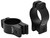 Warne V421M Rimfire Rings Vapor Matte Black Aluminum 1" Tube Medium Rimfire/Vertical Split 3/8" Dovetail 0 MOA