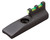 TruGlo TG965G Front Sight  Green Fiber Optic Front/Black Frame Fits Browning Buck Mark Fits Ruger MK II/MK III/MK IV, 22/45, Front Post Screw Mount