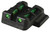 HiViz MPSLW11 LiteWave S&W M&P Shield Rear Sight Green Fiber Optic