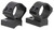 Talley 930706 Scope Mount/Ring Combo  Black Anodized Aluminum 1" Tube Weatherby Mark V Low Rings Non-Magnum Action 0 MOA