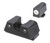 TruGlo TGTG231G1XW Tritium X  Low, White Outline Tritium Front/ Green Tritium Rear/Black Nitride Fortress Frame, Compatible w/Most Glock Except MOS, Front Post/Rear Dovetail Mount