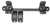 DNZ AB3L1M Game Reaper-Browning Scope Mount/Ring Combo Matte Black 1"
