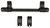 DNZ 12200 Game Reaper-Savage Scope Mount/Ring Combo Matte Black 1"