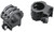 Weaver Mounts 48350 Six-Hole Skeleton Rings  Matte Black 1" High