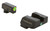 AmeriGlo GL301 i-Dot Sight  Set for Glock  Green Tritium LumiGreen Outline Front Sight-Green Tritium Rear Sight