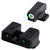 TruGlo TG231G1AC Tritium Pro  Black | Green Tritium Orange Outline Front Sight Green Tritium Rear Sight
