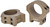 Warne 8501DE HyperLite  Dark Earth Cerakote MagnaFusion Alloy 1" Tube Maxima/Weaver/Picatinny
