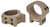 Warne 8502DE HyperLite  Dark Earth Cerakote MagnaFusion Alloy 1" Tube Maxima/Weaver/Picatinny