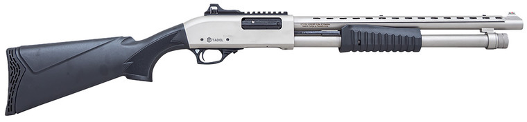 Citadel FRMN1220SYN Mariner  12 Gauge Pump 3" 4+1 18.50" Black Full Heat Shield Barrel, Black Picatinny Rail Steel Receiver, Fixed Black Synthetic Stock