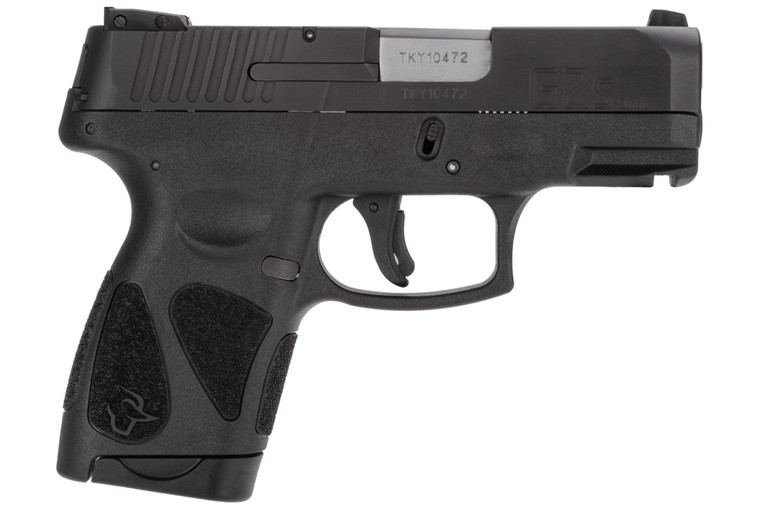 Taurus 1G2S931 G2S  Compact Frame 9mm Luger 7+1 3.26" Matte Stainless Steel Barrel, Matte Black Serrated Alloy Steel Slide, Black Polymer Frame w/Picatinny Rail & Polymer Grip, Right Hand