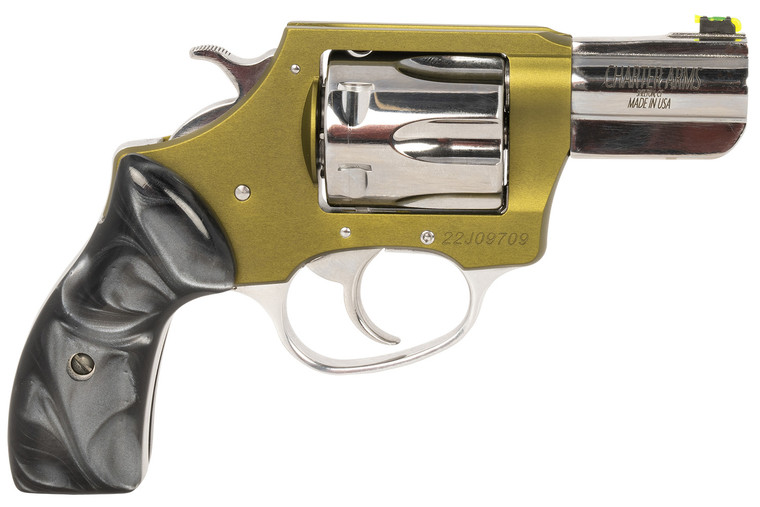Charter Arms 53624 Undercover II Large 38 Special, 6 Shot 2.20" High Polished Stainless Steel Barrel & Cylinder, OD Green Anodized Aluminum Frame, Black Pearlite Grip, Exposed Hammer