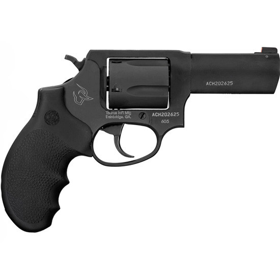 TAU 605 DEFENDER 357MAG 3 NS BLK SS 5RD HOGUE