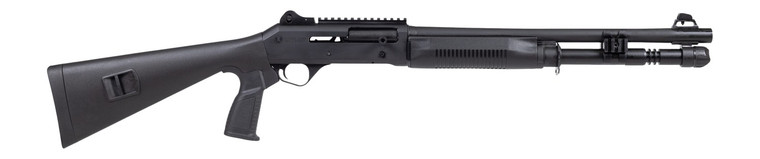 Panzer Arms PAM4TSSB M4 12 Gauge Semi-Auto 3" 5+1 18.50" Black Barrel, Black Aluminum Receiver w/Picatinny Rail, Black Fixed Synthetic Stock, Black Polymer Grip