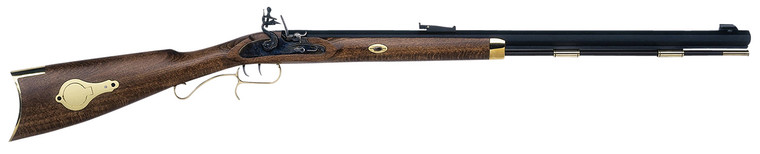Traditions R2390801 Hawken Woodsman  50 Cal Flintlock 28" Octagonal, Blued Barrel/Rec, Hardwood Stock, Double Set Triggers, Brass Accents, Adjustable Sight