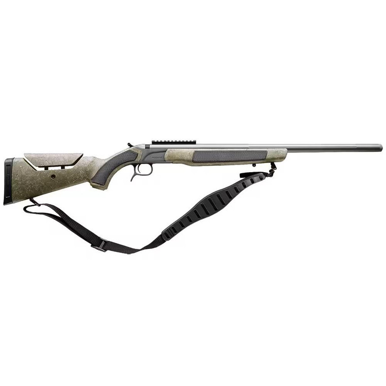 CVA Accura MR-X Muzzleloader - Cerakote Tungsten & Nitride w/ OD Green Stock - .45 Cal 26" Barrel Threaded - 1:22 Twist - 209 & Variflame Ignition Incl