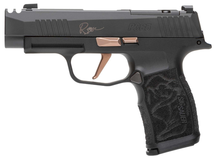SIG P365 ROSE 9MM BLK 3.1 OR COMP 12RD