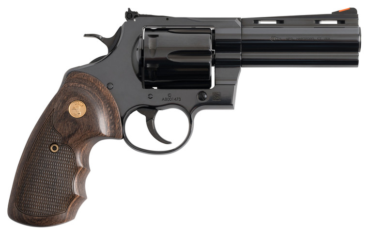 CLT ANACONDA 44MAG 4.25 BLUE WOOD GOLD GRIPS 6RD
