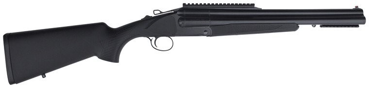 Charles Daly 930110 Triple Threat  Full Size 12 Gauge Break Open 3" 3 18.50" Blued Triple Barrel, Blued Steel Receiver w/Picatinny Rail, Checkered Black Synthetic Stock, Right Hand