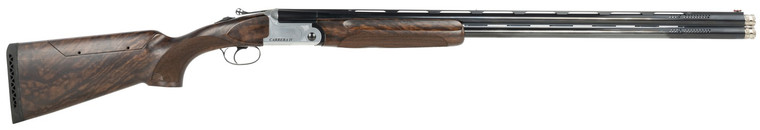 F.A.I.R. FRDCIV1232 Carrera IV  12 Gauge Break Open 2rd 32" Blued Over/Under Ported Barrel, Engraved Nickel Receiver, Walnut w/Adj Comb Stock, Technichoke XP70 Choke System