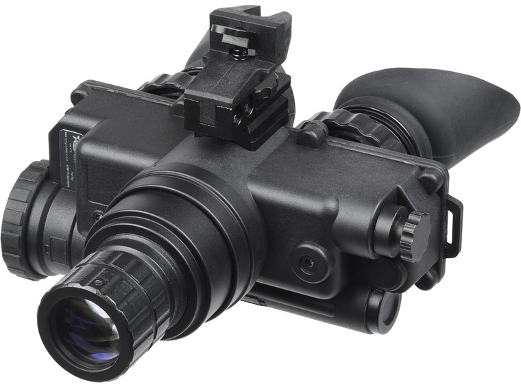 AGM Global Vision 12W7P122153211 Wolf-7 PRO NL1 Night Vision Goggles Black 1x 27mm, Generation 2+ Level 1, 45-54 lp/mm Resolution, Green Filter