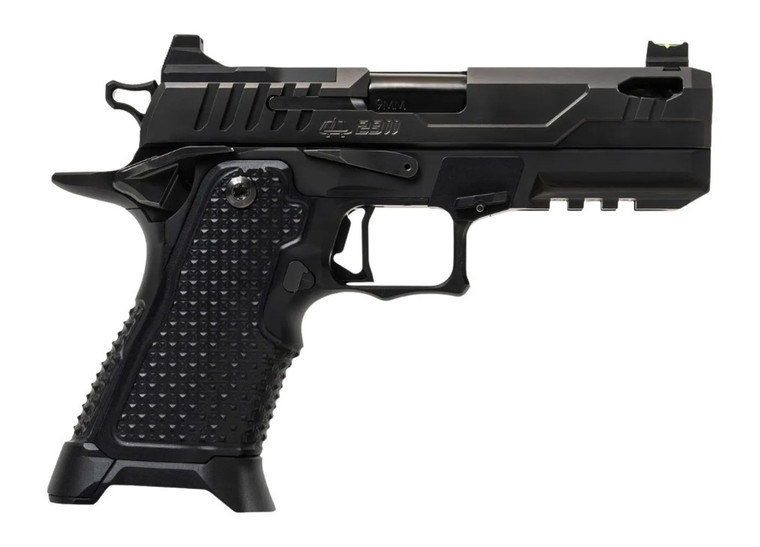 Oa Defense  2311 Pro Elite Compact Frame 9mm Luger 21+1 4.25" DLC Black Steel Optic Ready/Serrated Slide, Black Aluminum Frame w/Picatinny Rail, Black Aluminum Grip, Ambidextrous