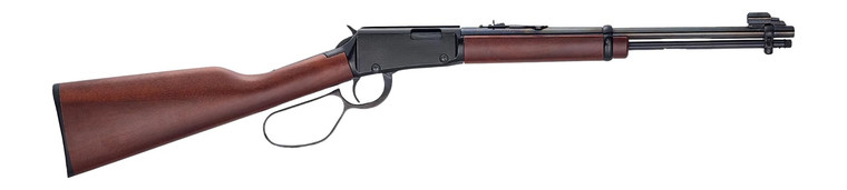 Henry H001R22 Classic Carbine 22 S/L/LR 13/14/18+1 16.50" Blued Round Barrel, Black Aluminum Grooved Receiver, American Walnut Straight Grip Stock