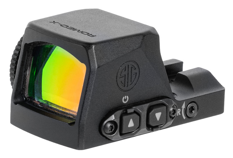 Sig Sauer Electro-Optics SORX1090 Romeo-X Pro Black 1x24mm 6MOA Green Dot Reticle RX Footprint Mount