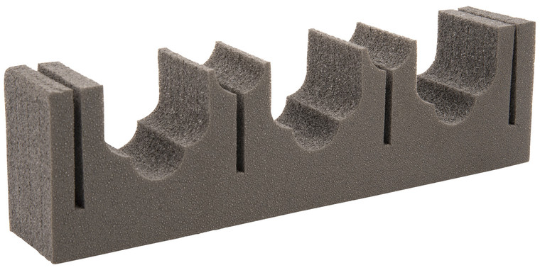 Allen 5658 Firearm & Fishing Rod Magnetic Holder Black Metal/Foam Holds 3 Rifle/Shotgun