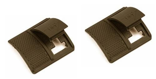 Weaver Short Locking Rail Panel Short - 1.6" Short 2 pk - Dark Earth
