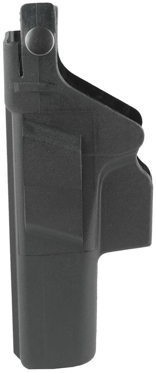 Glock HO17045 Duty  Holster OWB Black Polymer w/Thumb Break Retention Strap, For Use w/Glock 17 Gen3,4&5/22 Gen 3&4 Only/31 Gen3&4, Fits 1.77" (45mm) Belt, Right Hand