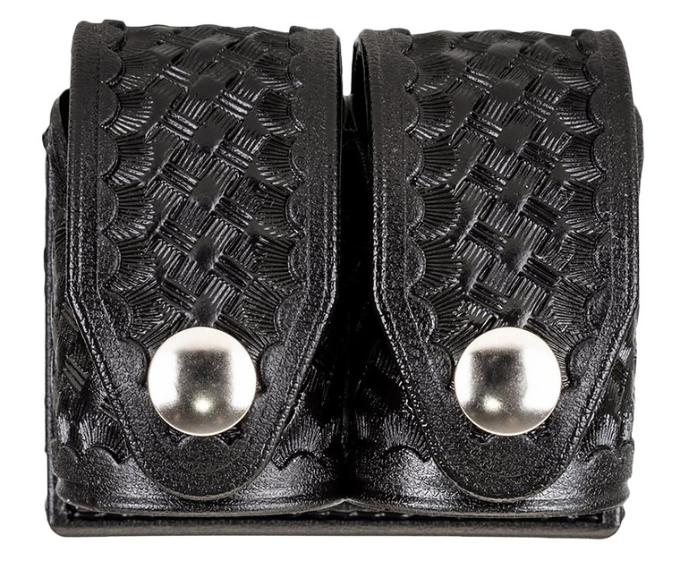 HKS 203BLBN SpeedLoader Case  Double Large Black Hytrel Belt Loop Belts 2.25" Wide