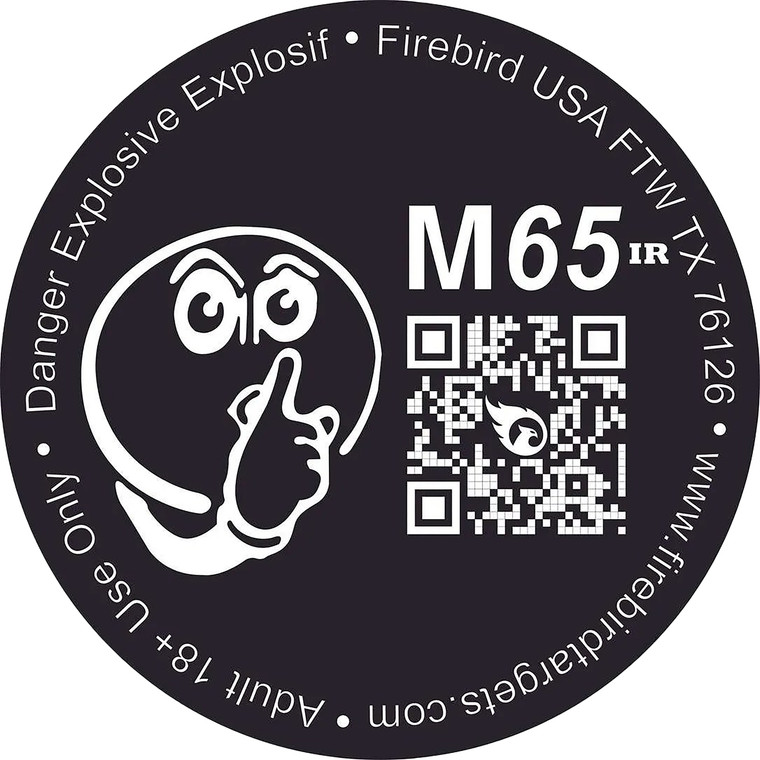 Firebird USA M65IR M65IR  Moving Trajectory/Static Impact Enhancement Flash/Smoke/Sound Universal Firearm 65mm 10 Targets