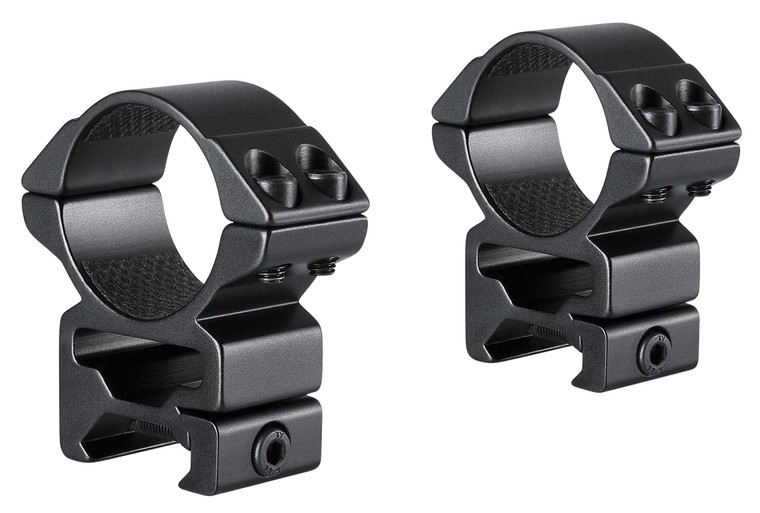 Hawke Sport Optics 22117 Match Mount  Matte Black Anodized Aluminum 30mm Tube, High Weaver