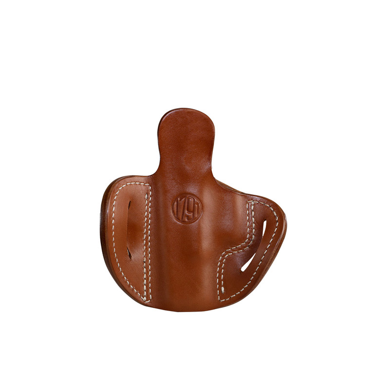 1791 Gunleather ORBH21CBRR BH2.1 Optic Ready OWB Size 2.1 Classic Brown Leather Belt Slide Compatible w/Glock 17/S&W M&P Shield/Springfield XD Right Hand