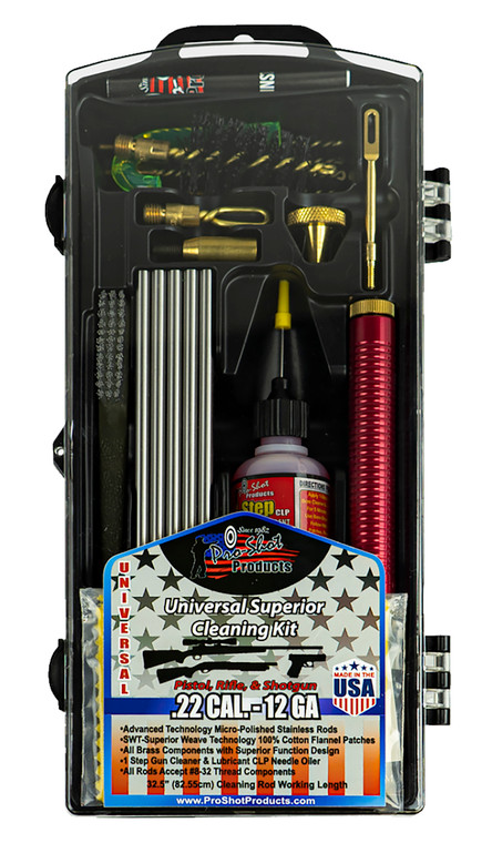 Pro-Shot PSUVKIT Universal Classic Box Kit Multi-Caliber Multi-Gauge/Yellow Plastic Case
