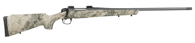 CVA CR6981 Cascade  Full Size 300 Win Mag 3+1, 24" Sniper Gray Cerakote Steel Threaded Barrel, Sniper Gray Cerakote Steel Receiver, Exclusive Realtree Rockslide Fixed w/SoftTouch Stock, Right Hand