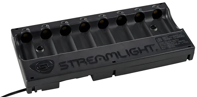 Streamlight 20234 8-Unit Bank Charger  Black SL-59/CR123A Battery 100V/120V/AC