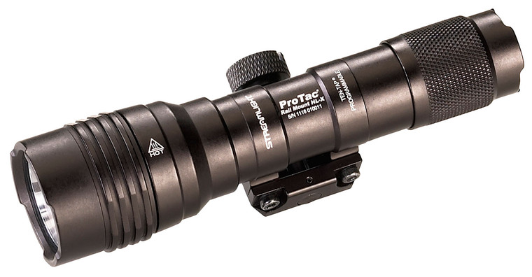 Streamlight 88066 ProTac HL-X Rail Mount Black Anodized Aluminum, 60/1000 Lumens, White LED, 447 Meters Beam, Picatinny Rail Mount