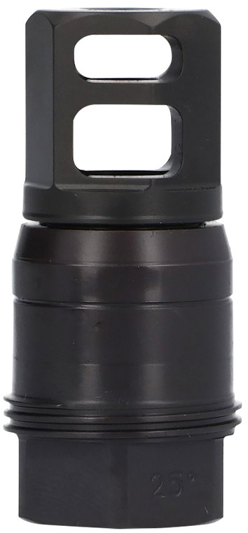 Sig Sauer SL76258X2425DEGM Clutch-Lok QD Muzzle Brake Black Stainless Steel with 5/8" 24 tpi Threads for 7.62mm 25 Degree Taper