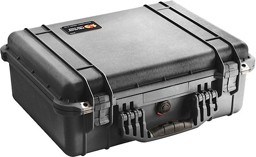 Pelican 1520000110 Protector Case Black Polypropylene Holds Handgun