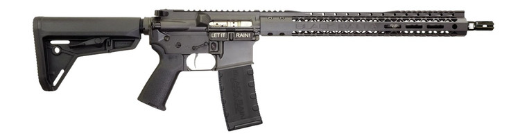 Black Rain Ordnance SSP300BLKSMK SSP  300 Blackout 30+1 16" Black Nitride Threaded Barrel, Smoke Cerakote Aluminum Receiver w/Picatinny Rail, Magpul MOE SL Black Polymer Stock, Black Magpul Grip