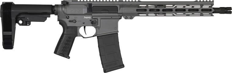 CMMG 30AB20FTNG Banshee MK4 300 Blackout 30+1 12.50" Black Nitride Medium Taper Threaded Barrel, EML 7" M-LOK Handguards, Tungsten Cerakote Aluminum Picatinny Rail Receiver, CMMG Zeroed Grips