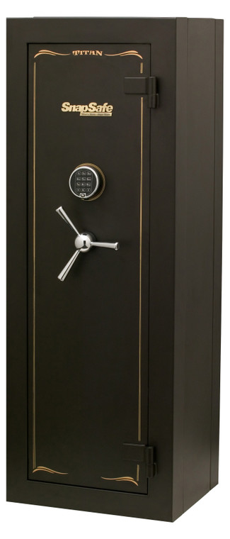 SnapSafe 75010 Titan Modular Safe Access Code/Key Entry, Black 9 Gauge Steel, 9 Gun Slots, 12+ Long  Gun Capacity