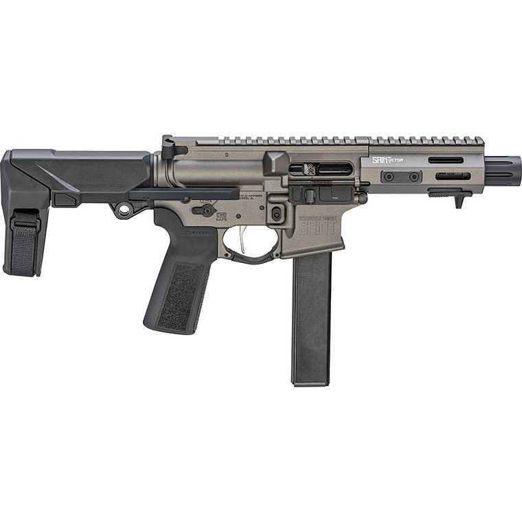 Springfield Saint Victor PDW 9mm Luger 32rd Magazine(1) 5.5'' Barrel w/SB PDW Brace Tungsten Finish