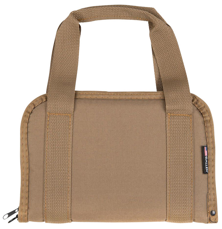 Allen 3642 Pistol Tote  Flat Dark Earth Endura 11.50" Long Lockable Holds 1 Handgun