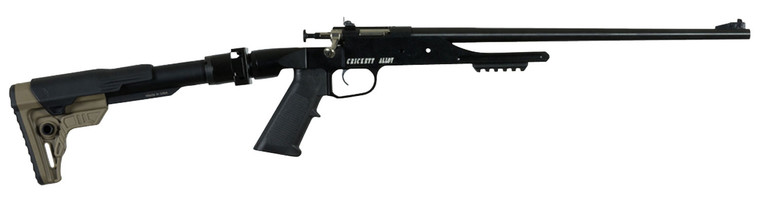 Crickett KSA2180 Precision  22 LR 1 rd 16.13" Blued Steel Barrel, Blued Steel w/Picatinny Rail Receiver, Black Adjustable Stock