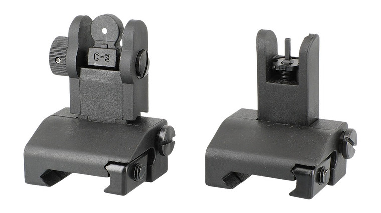 JE MACHINE TS-PS7B         FLIP UP F/R SIGHTS POLY