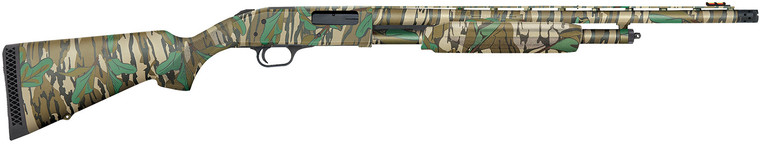 Mossberg 54337 500 Turkey Full Size 20 Gauge Pump 3" 5+1 22" Mossy Oak Greenleaf Vent Rib Barrel, Mossy Oak Greenleaf Optic Ready Receiver, Fixed Mossy Oak Greenleaf Synthetic Stock, Right Hand